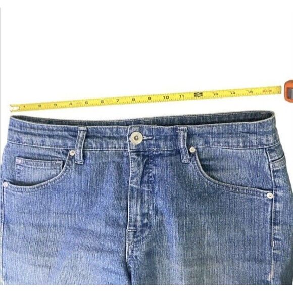 Bandolinblu Womens Size 10 Jeans Mandie Whiskered Medium Wash Classicore - Picture 3 of 8